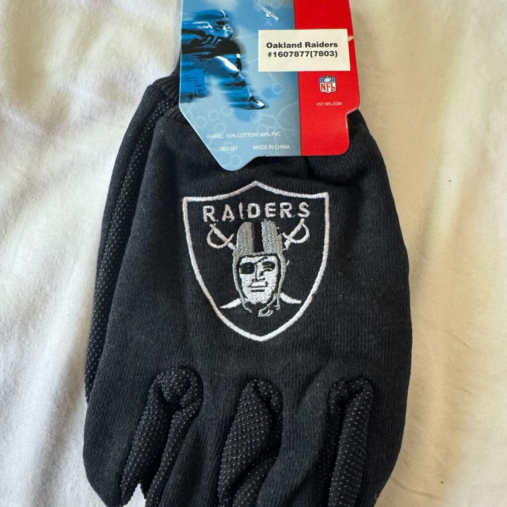 NFL Sport Utility Gloves Raiders Black